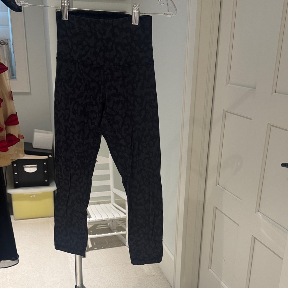 lululemon athletica Black Patterned Leggings
